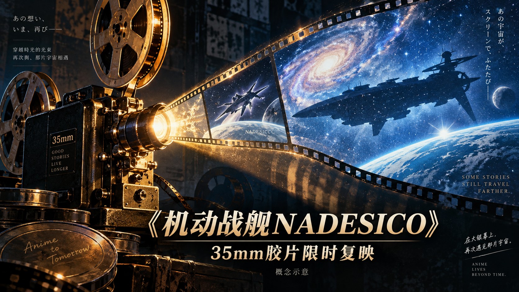 《机动战舰NADESICO》剧场版公布35mm胶片限时复映安排
