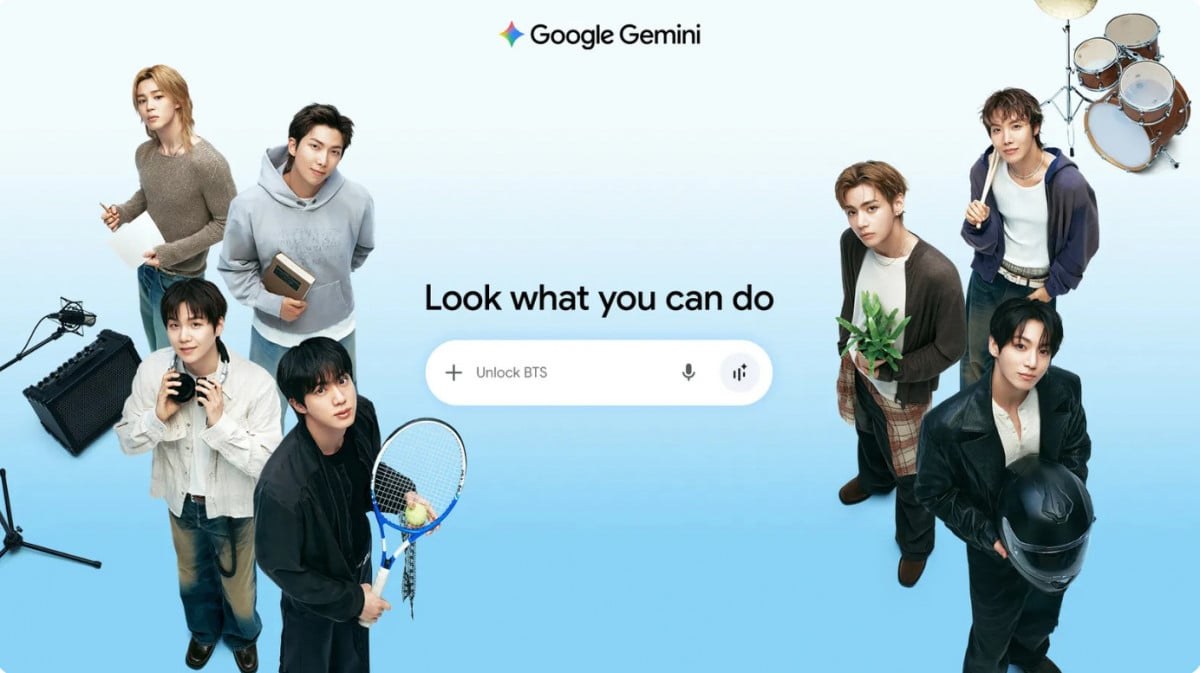 BTS与Google Gemini合作，推出限时韩语学习与歌曲探索功能